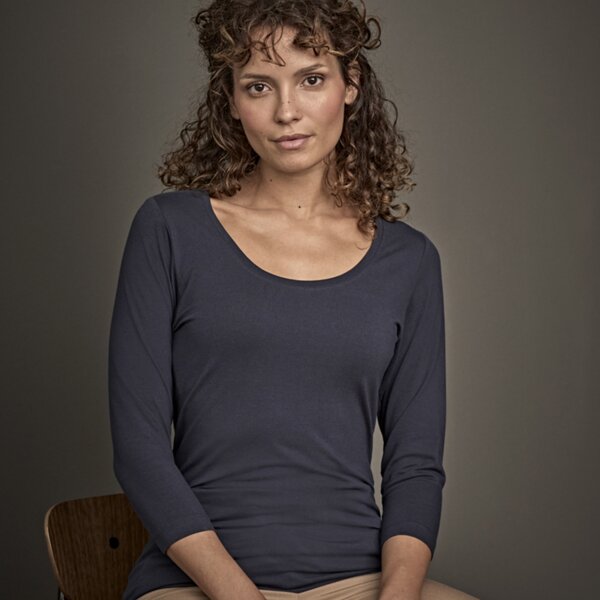 Tee Jays Ladies Stretch 3/4 Sleeve T-Shirt Thumbnail