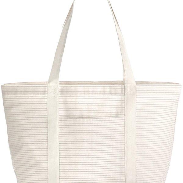 Westford Mill Striped Organic Cotton Shopper Thumbnail