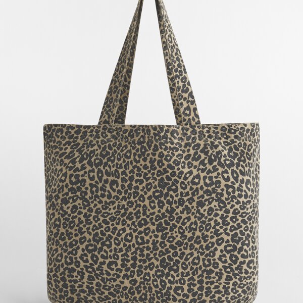 Westford Mill Leopard Print Canvas Shopper Thumbnail