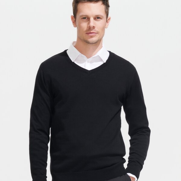 SOL'S Galaxy Cotton Acrylic V Neck Sweater Thumbnail