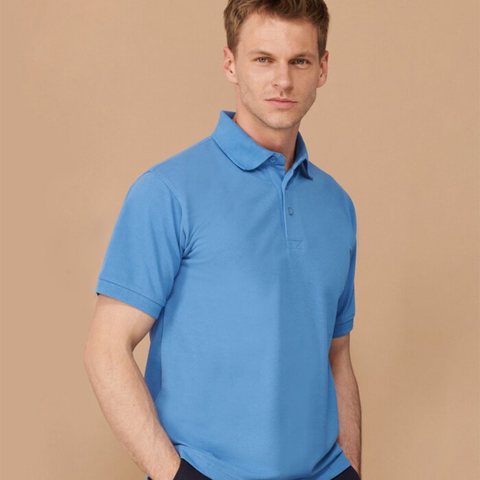 Henbury Heavy Poly/Cotton Piqué Polo Shirt Thumbnail