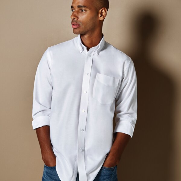 Kustom Kit Long Sleeve Classic Fit Workwear Oxford Shirt Thumbnail