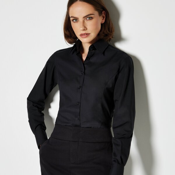 Kustom Kit Ladies Long Sleeve Tailored Business Shirt Thumbnail