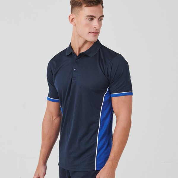 Finden + Hales Contrast Panel Polo Shirt Thumbnail