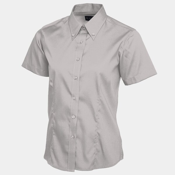 Ladies Pinpoint Oxford Half Sleeve Shirt Thumbnail