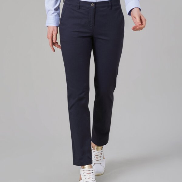 Brook Taverner Ladies Houston Slim Leg Chino Trousers Thumbnail