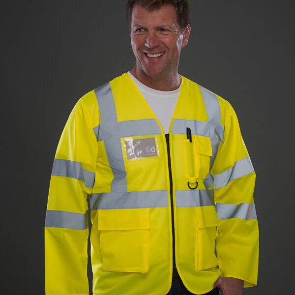 Yoko Hi-Vis Executive Long Sleeve Waistcoat Thumbnail