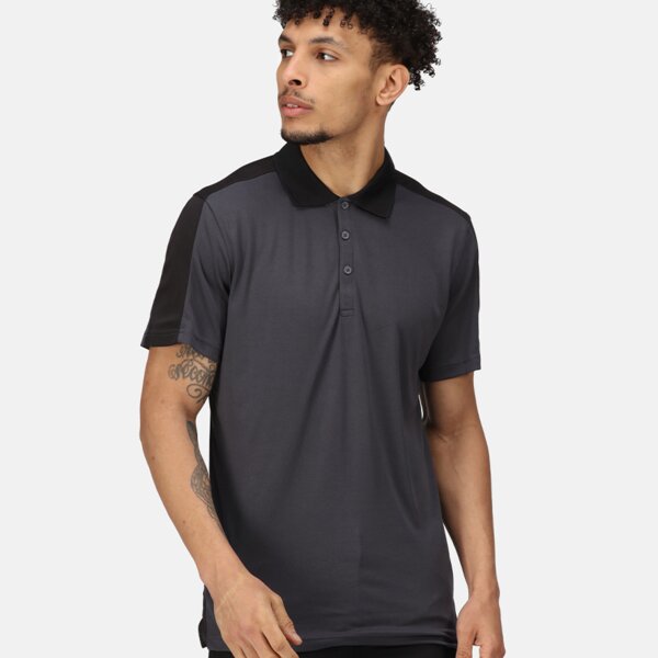Regatta Contrast Quick Wicking Piqué Polo Shirt Thumbnail